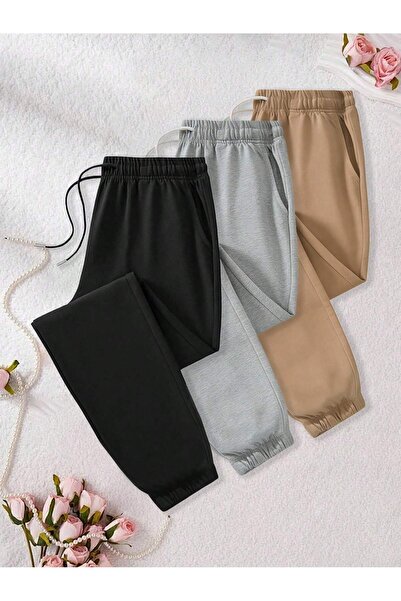 By Layina 3-Strand Thick Rubber-Edged Sweatpants
