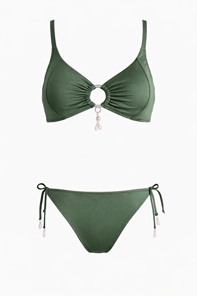 SAILOR moda Strapless Shell Ring Women's Bikini Set