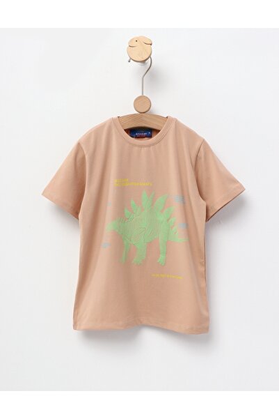 MiniKids Tricou Stegosaurus, model bej