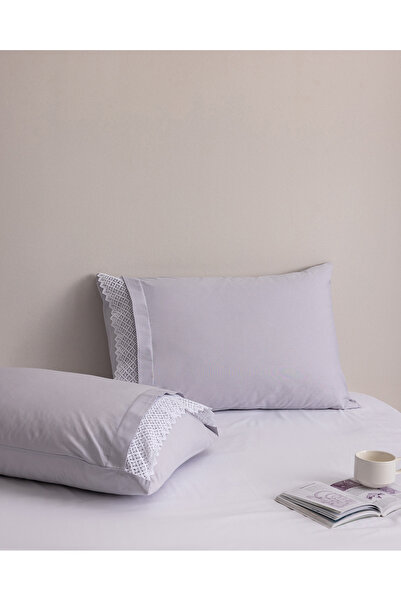 Madame Coco Ancienne Kopanakili 100% βαμβακερή μαξιλαροθήκη 2 τεμαχίων - Γκρι