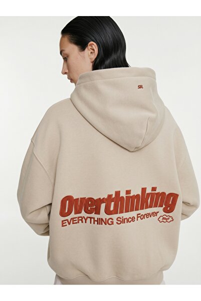 NİCE oversized με κουκούλα γραφικό με τύπωμα φούτερ