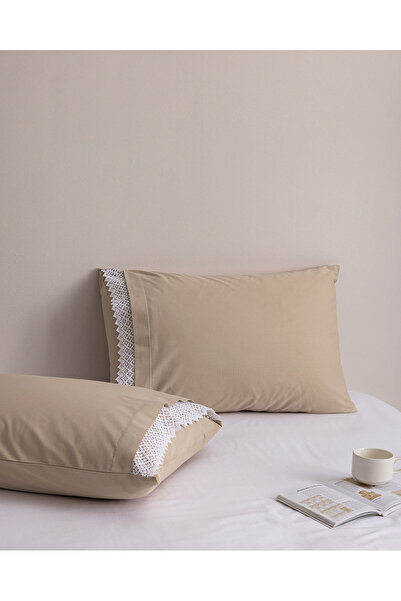 Madame Coco Ancienne Kopanakili 100% βαμβακερή μαξιλαροθήκη 2 τεμαχίων - Μπεζ
