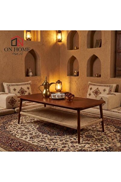 on home Wooden Serving Cart - Coffee - 120X45X60 cm