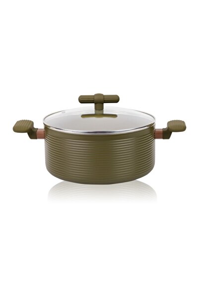 GRÜNBERG Κατσαρόλα αλουμινίου Grunberg με καπάκι, 28 εκ., 7,4 λίτρα, αντικολλ...