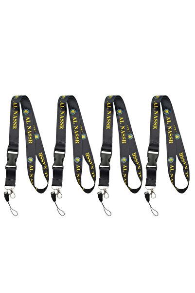 Al Naser 4 PCS Al Nassr Lanyard Keychain Neck Strap with Detachable Buckle Ho...
