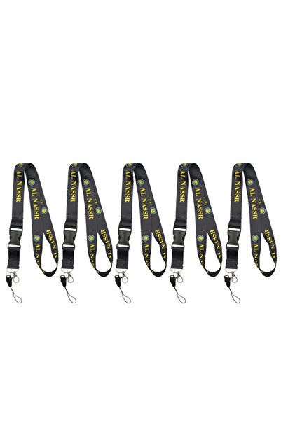 Al Naser 5 PCS Al Nassr Lanyard Keychain Neck Strap with Detachable Buckle Ho...