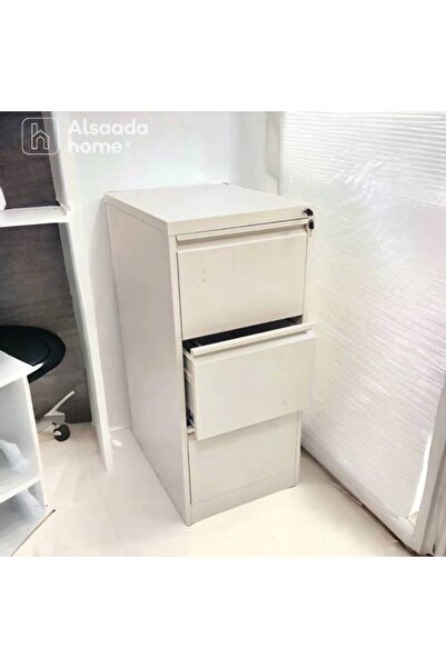 Al Saadah Home خزانة حديدية متعددة الأغراض - 3 أبواب - لون بيج