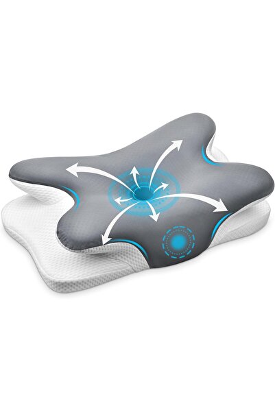 NEONI Cervical Neck Pillow – Ergonomic Memory Foam Pillow for Neck Pain Relie...