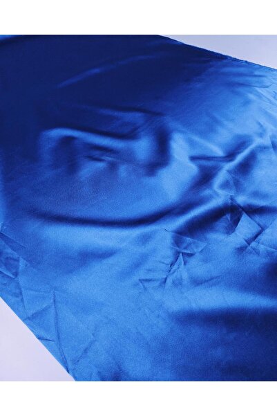 Kumaş Parça TELALI Σατέν Ύφασμα σε Μπλε Χρώμα Πλάτος: 145εκ.