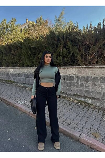 Cool & Sexy Παντελόνι αθλητικής φόρμας από ύφασμα καμισόλε με σχέδιο πουλιού ...