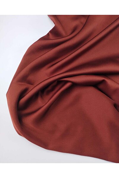 Kumaş Parça Țesătură subțire din satin de culoare roșie 150x150cm