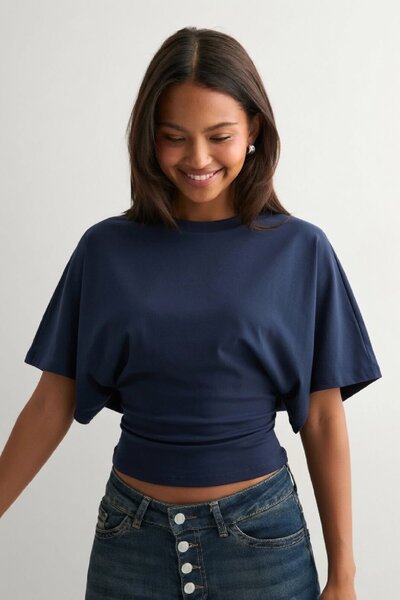 Cockatoo Γυναικεία μπλούζα QLAY με φαρδιά μανίκια και φυσική βισκόζη - Κομψή ...