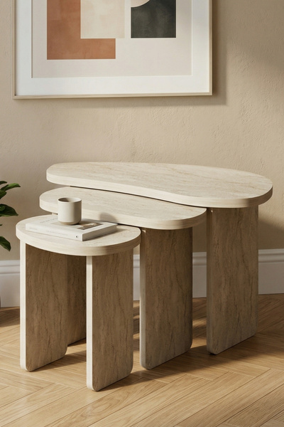 Skandi homeworks Stones 3 lü zigon Sehpa