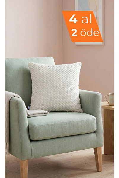 BUGİ HOME COLLECTİON Dekoratif Dantel Detaylı Gizli Fermuarlı Koltuk Kanepe Y...