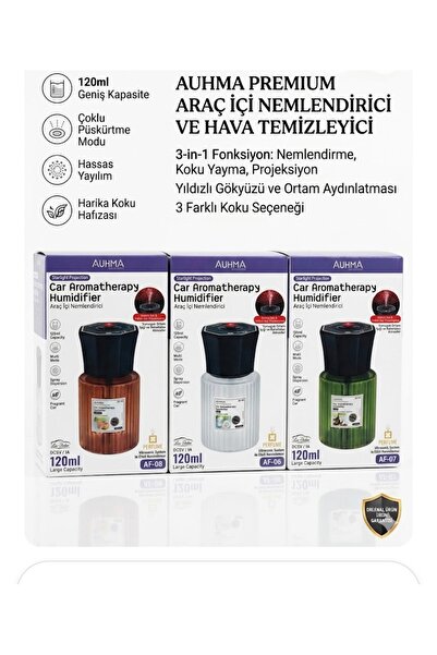 instatech Araç içi ambiyans aydınlatma Oto koku makinesi USB girişli nemlendi...