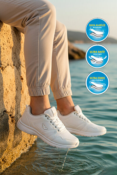 WALKWAY 020 M Λευκά Ανδρικά Αθλητικά Παπούτσια