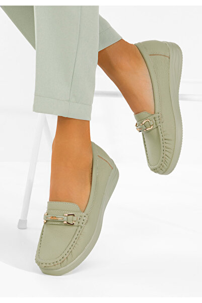 B T Shoes Mocasini dama Odenia verzi