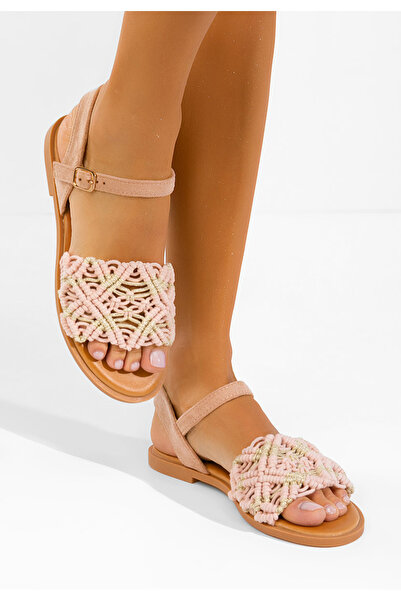 B T Shoes Γυναικεία σανδάλια χωρίς τακούνια Ναταμία ροζ