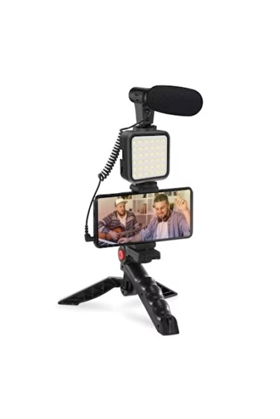 Trendily Κιτ βλογκινγκ με μικρόφωνο και τρίποδο