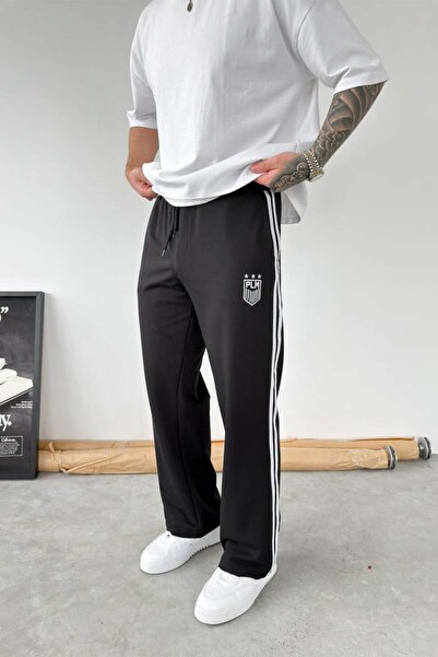 HAFKAGİYİM Black Plm Embroidered Baggy Tracksuit