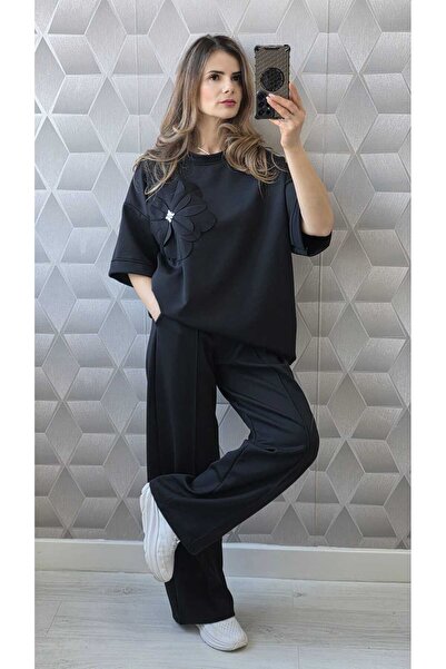Violetta Set cu mânecă scurtă Florina negru