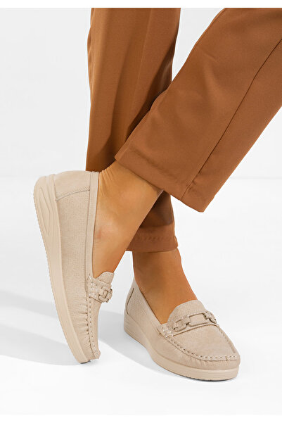 B T Shoes Mocasini dama Ansleya bej