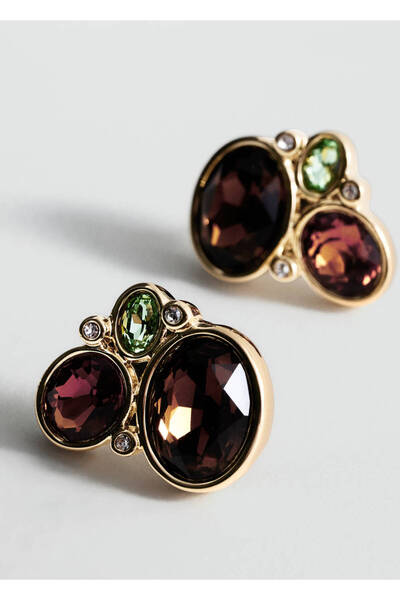 MANGO Woman Kombine taş küpe