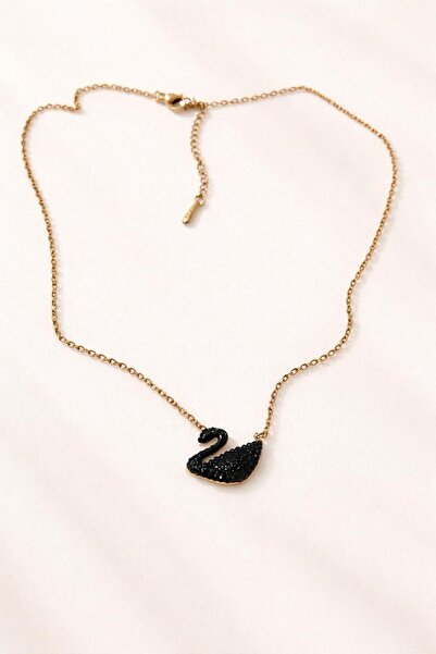 Archhazel Jewelery Swan Model Steel Necklace