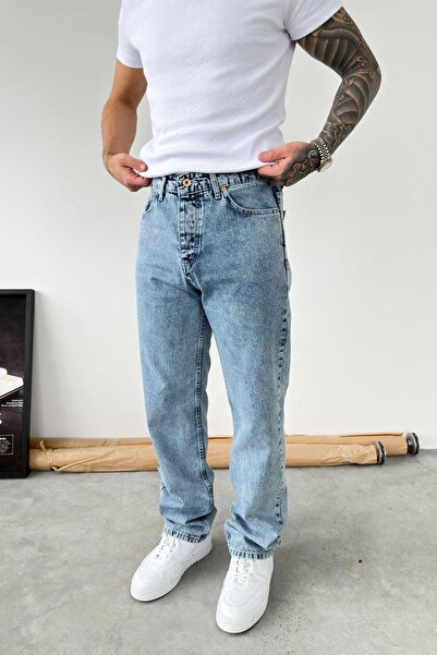 HAFKAGİYİM Ice Blue Basic Baggy Pants