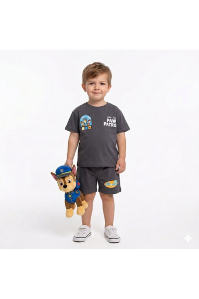 Leni Kids Lucco Smoked Paw Oil Printed T-Shirt Shorts Set