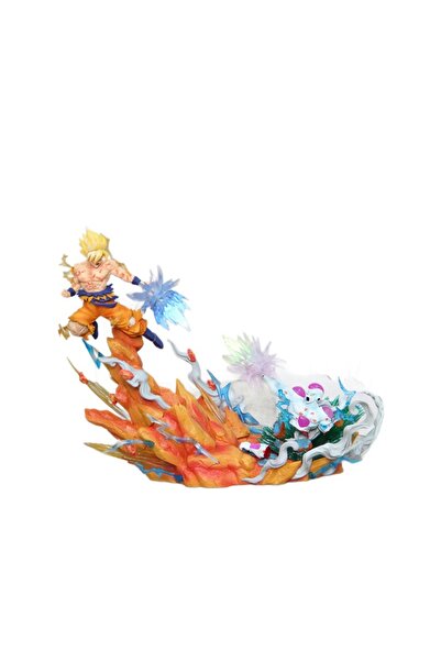 OEM Φιγούρα Dragon Ball Z Γκόκου Σούπερ Σαϊγιάν εναντίον Φρίτζα, 21 εκ., με L...