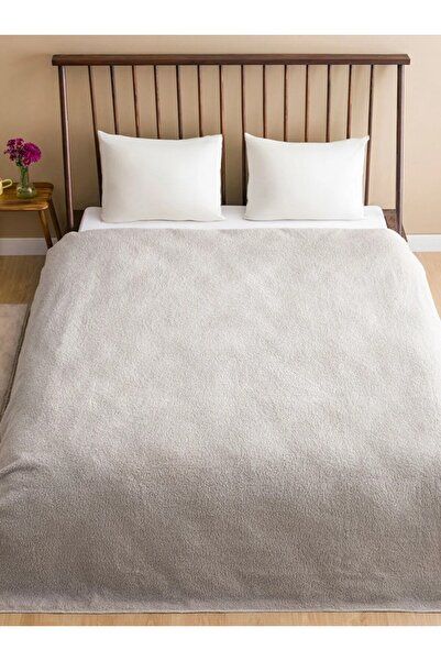 LC Waikiki LCW HOME Gri Düz Çift Kişilik Battaniye 200x220 Cm
