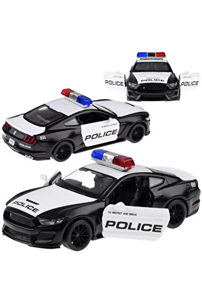 Jokomisiada Mașină metalică de poliție Ford Shelby GT350, scară 1:32, lumini ...