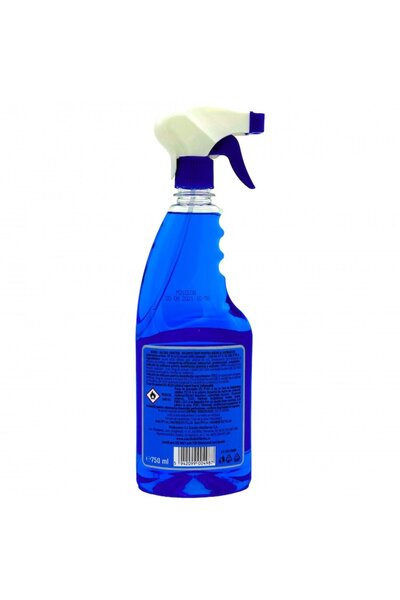 MONA Alcool de igienizare 750 ml cu pulverizator, culoare albastră, 70%