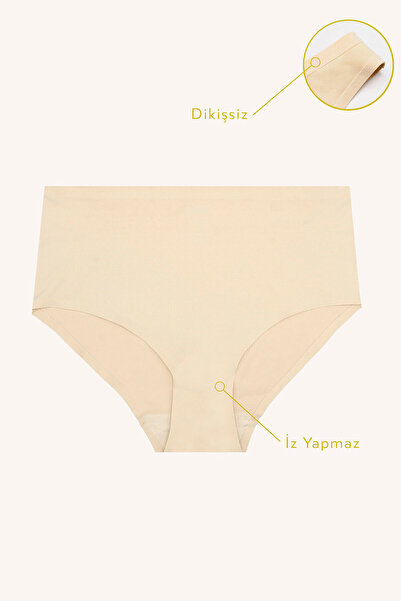 NBB Γυναικεία Ψηλόμεσα Βασικά Σλιπ/Εσώρουχα χωρίς ραφές, χωρίς σημάδια, σετ 5...