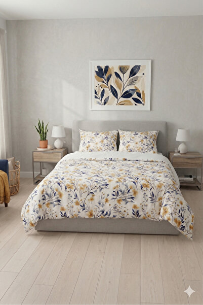 Home Double Floral Patterned Duvet Cover Set