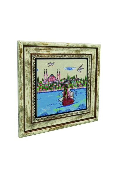 Sadrazam Εκτυπωμένος πίνακας από φυσική πέτρα του Κατασκευασμένου Ναού της Αγ...