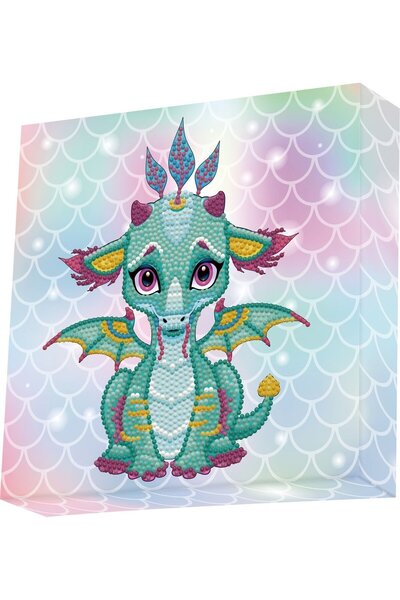 diamond dotz Broderie, Mozaic cu diamante Dotz box Ariel, dragonul pui DBX010