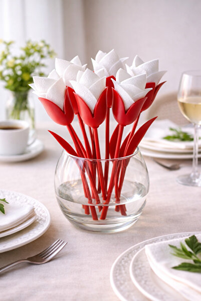 Triforge3D Tulip Design Decorative Napkin Holder – Minimal Desktop Accessory ...