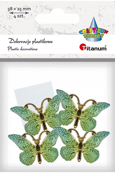 Titanum Fluturi decorativi autoadezivi 38x23mm 4 bucăți