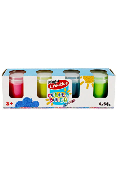 Mega Creative Tub de plastic cu sclipici în 4 culori