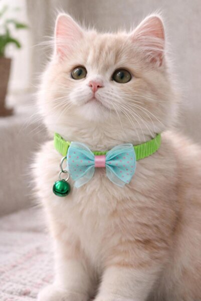 NitruDesign Fiyonk Kumaş Kedi Kolyesi