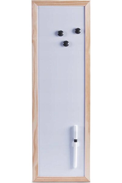 zeller Tablă magnetică albă cu marker, 20 x 60 cm