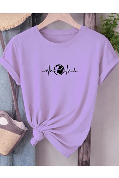 Pink Sky Oversize T-shirt 100% βαμβακερό Unisex Άνετη εφαρμογή Τάση Νέα Σεζόν