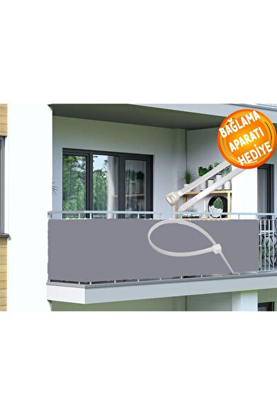 BİLGİÇÇADIR 6m X 65 Cm Gri Renk Balkon Demiri Brandası Su Geçirmez 1.sınıf(BA...