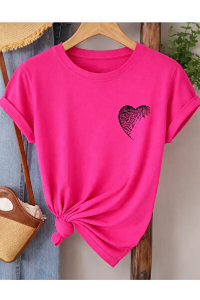 Pink Sky Oversize T-shirt 100% βαμβακερό Unisex Άνετη εφαρμογή Τάση Νέα Σεζόν