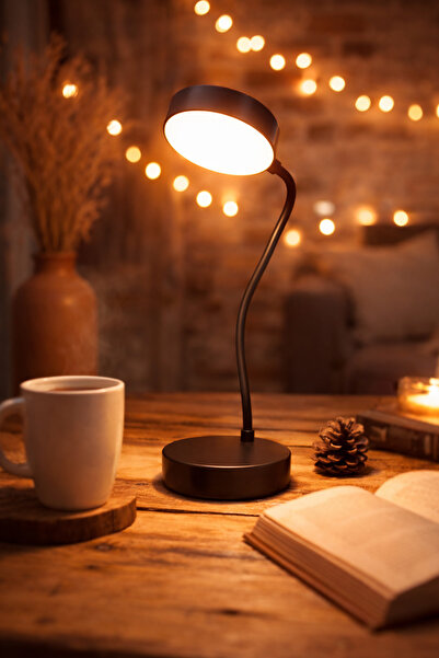 EyluX Shop Modern Akrobat Şarjlı Berlin Masa Lambası Dokunmatik 3 Renk Kademe...