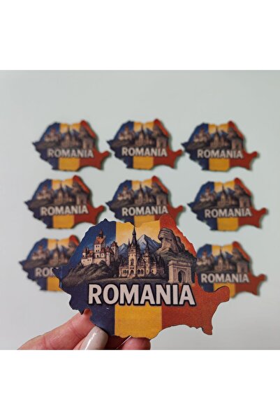 Inedit Print Σετ 10 Μαγνητών Ψυγείου Ρουμανία SVR87