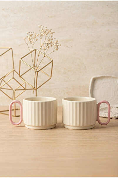 DAY HOME Set of 2 Ceramic Mugs, Ceramic Coffee, Espresso and Tea Mug Set
