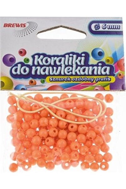 Other Mărgele pentru înșirare portocalii + șnur 6mm 16g